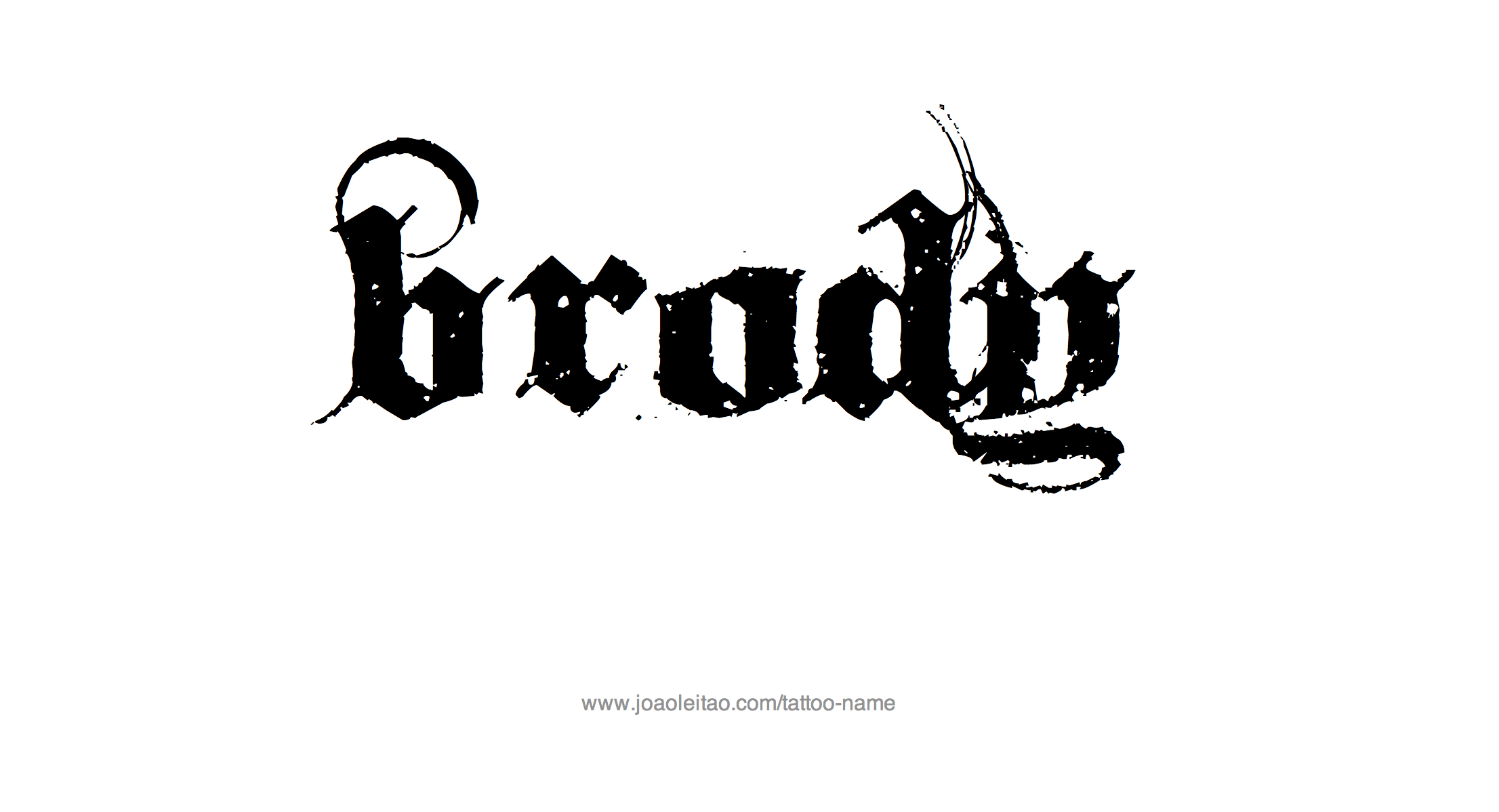 Brody Name Tattoo Designs